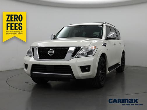 White 2020 Nissan Armada Platinum