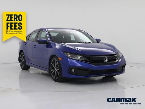 Blue 2019 Honda Civic Sport