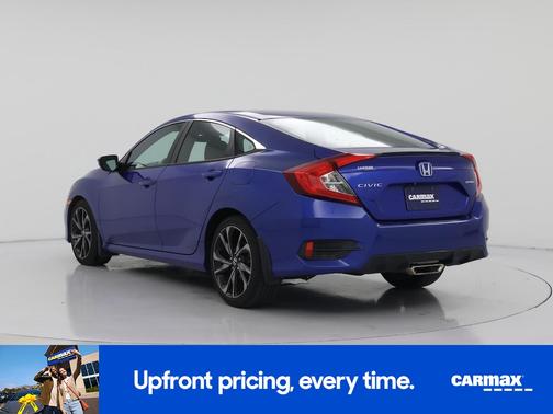 Blue 2019 Honda Civic Sport