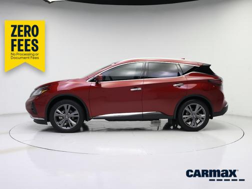 Red 2020 Nissan Murano Platinum