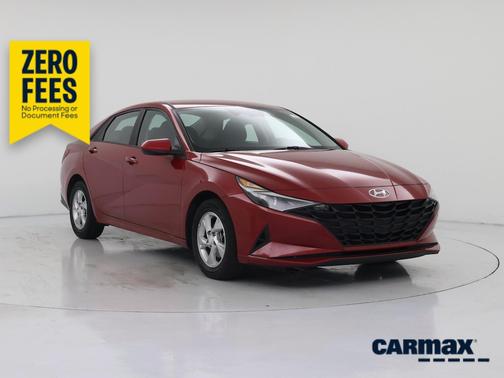 Red 2021 Hyundai ELANTRA SE