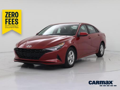 Red 2021 Hyundai ELANTRA SE