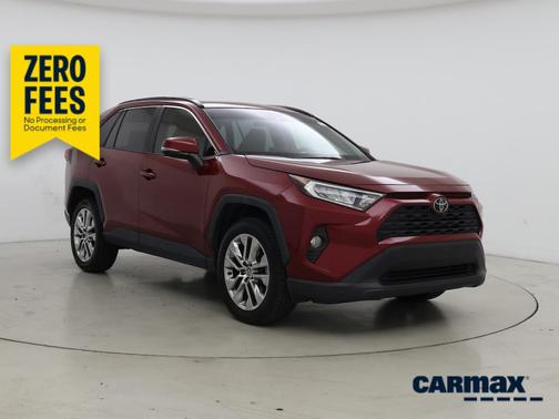 Red 2019 Toyota RAV4 XLE Premium
