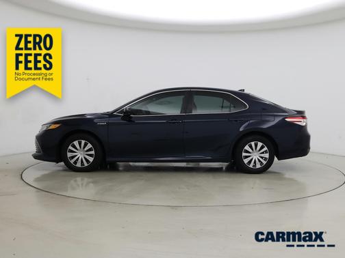 Blue 2020 Toyota Camry Hybrid LE