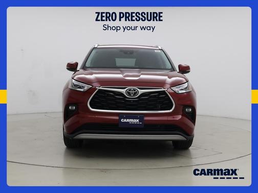 Red 2022 Toyota Highlander Platinum