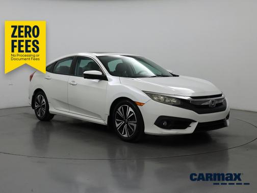 White 2016 Honda Civic EX-L