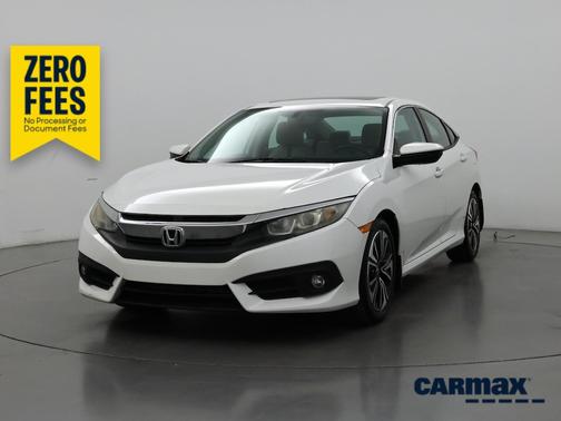 White 2016 Honda Civic EX-L