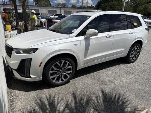 Crystal White Tricoat 2023 Cadillac XT6 Sport AWD