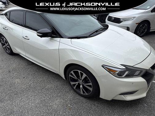 Pearl White 2017 Nissan Maxima 3.5 Platinum