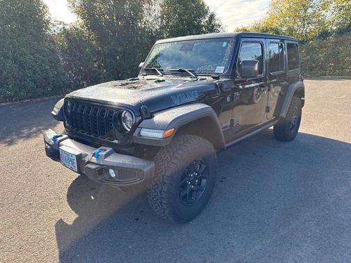 Black Clearcoat 2024 Jeep Wrangler 4xe Sport
