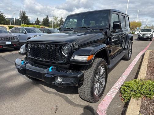 Black Clearcoat 2024 Jeep Wrangler 4xe High Altitude