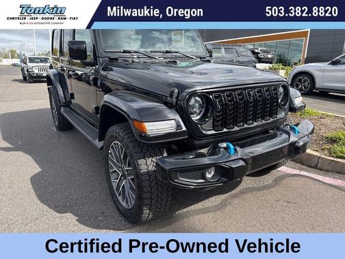 Black Clearcoat 2024 Jeep Wrangler 4xe High Altitude