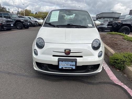 Pearl White Tri-Coat 2017 FIAT 500 Abarth
