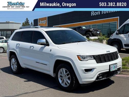 Bright White Clearcoat 2018 Jeep Grand Cherokee Overland
