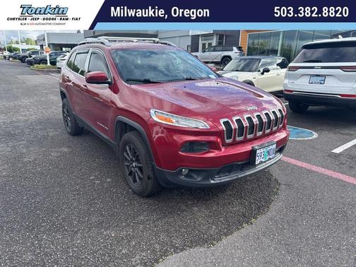 Deep Cherry Red Crystal Pearlcoat 2017 Jeep Cherokee Latitude