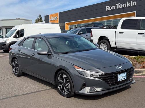 Gray 2023 Hyundai ELANTRA HEV Limited