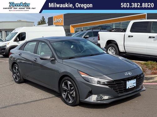 Gray 2023 Hyundai ELANTRA HEV Limited