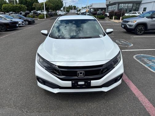 White 2019 Honda Civic Sport