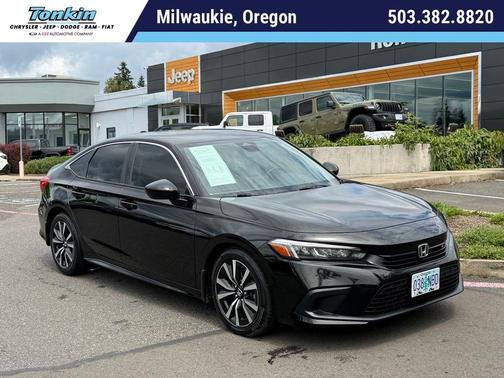 Black 2022 Honda Civic EX