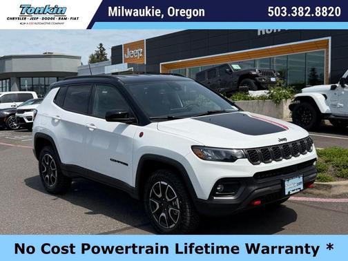 Bright White Clearcoat 2026 Jeep Compass Trailhawk