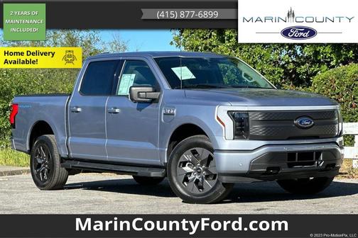 Iced Blue Silver Metallic 2022 Ford F-150 Lightning XLT