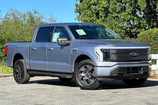 Iced Blue Silver Metallic 2022 Ford F-150 Lightning XLT