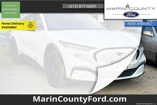 Star White Metallic Tri-Coat 2021 Ford Mustang Mach-E California Route 1