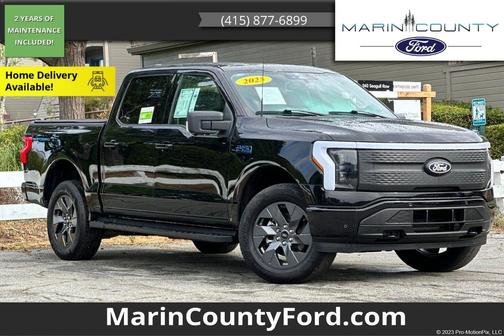 Black Metallic 2025 Ford F-150 Lightning Flash