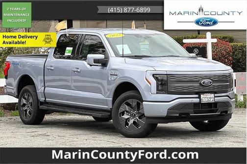 Blue Silver Metallic 2022 Ford F-150 Lightning LARIAT