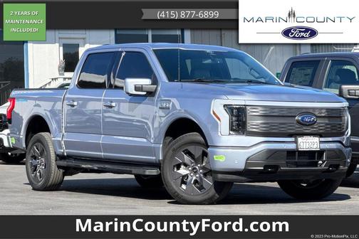 Blue Silver Metallic 2022 Ford F-150 Lightning LARIAT