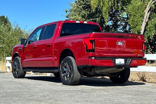 Red Metallic 2025 Ford F-150 Lightning Pro