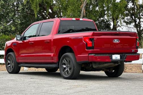 Red Metallic 2025 Ford F-150 Lightning Pro