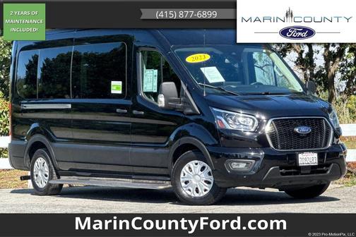 Black Metallic 2023 Ford Transit-350 XLT