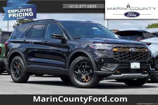 Agate Black Metallic 2026 Ford Explorer Tremor