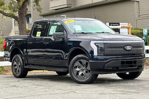 Blue Metallic 2025 Ford F-150 Lightning Flash