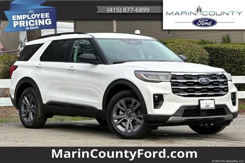 Star White Metallic Tri-Coat 2026 Ford Explorer Active