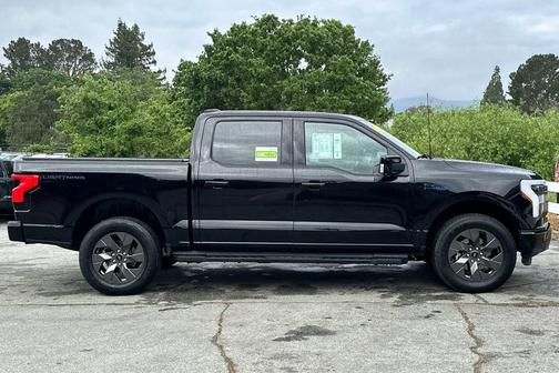 Black Metallic 2025 Ford F-150 Lightning LARIAT