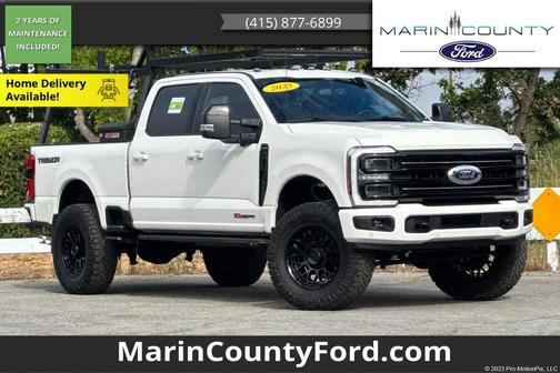 White Metallic 2025 Ford F-250 Platinum