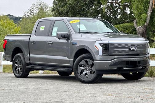 Gray Metallic 2025 Ford F-150 Lightning LARIAT