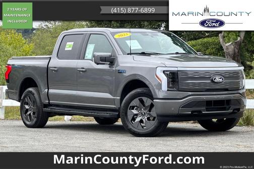 Gray Metallic 2025 Ford F-150 Lightning LARIAT