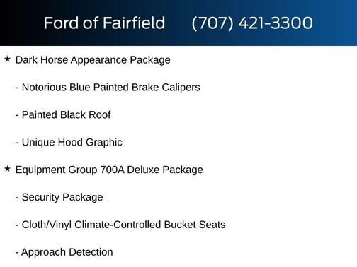 2025 Ford Mustang Dark Horse Fastback