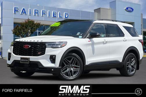 Star White Metallic Tri-Coat 2025 Ford Explorer ST