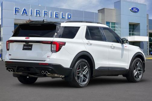 Star White Metallic Tri-Coat 2025 Ford Explorer ST