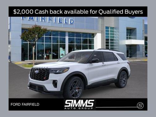 Space White Metallic 2026 Ford Explorer ST