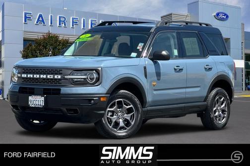 Azure Gray Metallic Tri-Coat 2024 Ford Bronco Sport Badlands