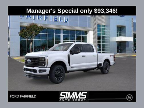 Star White Metallic Tri-Coat 2026 Ford F-350 Platinum