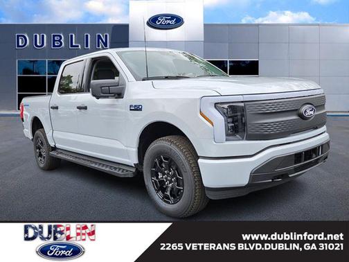 SPACE WHITE METALLIC 2025 Ford F-150 Lightning XLT Truck
