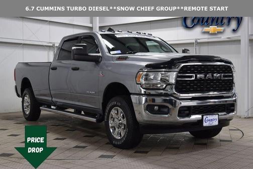 Billet Silver Metallic Clearcoat 2023 RAM 3500 Big Horn Crew Cab 4x4 8' Box