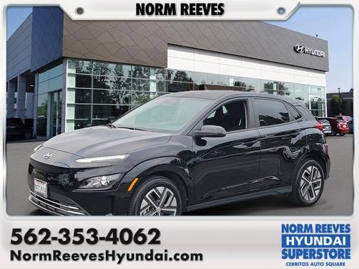 Black 2023 Hyundai KONA EV SE