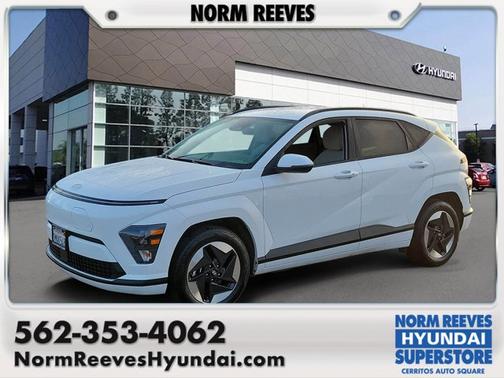 White 2024 Hyundai KONA EV SEL